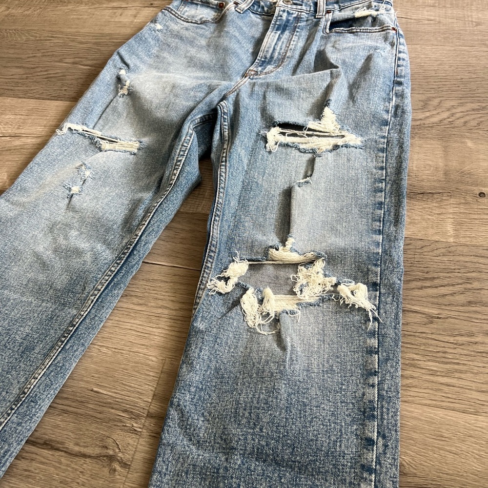 💜Abercrombie and Fitch💜The Ankle Straight Ultra High Rise-size 29/8 Regular - Picture 2 of 7
